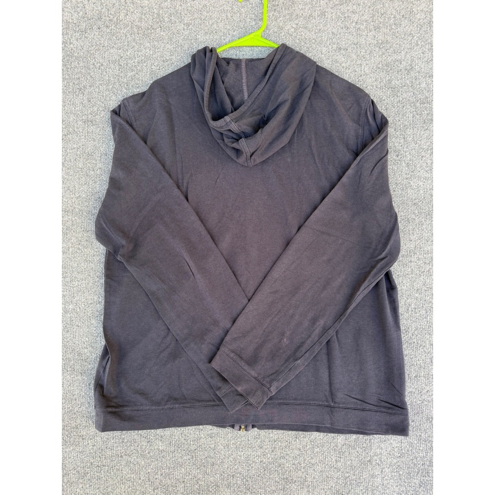 John Varvatos Men's faded black hoodie size XL full zip - Picture 2 of 5